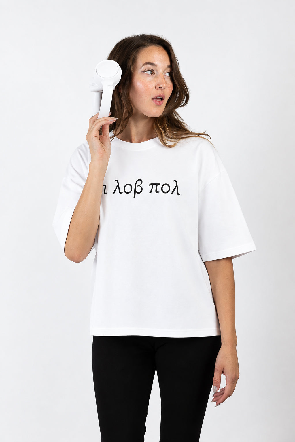 I love pole white t-shirt