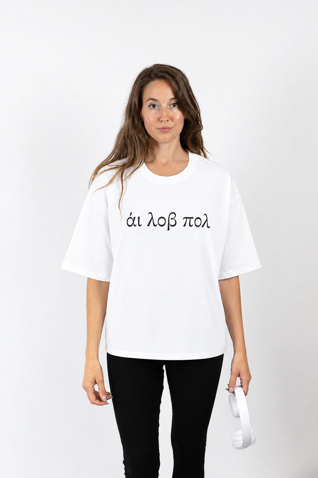 I love pole white t-shirt