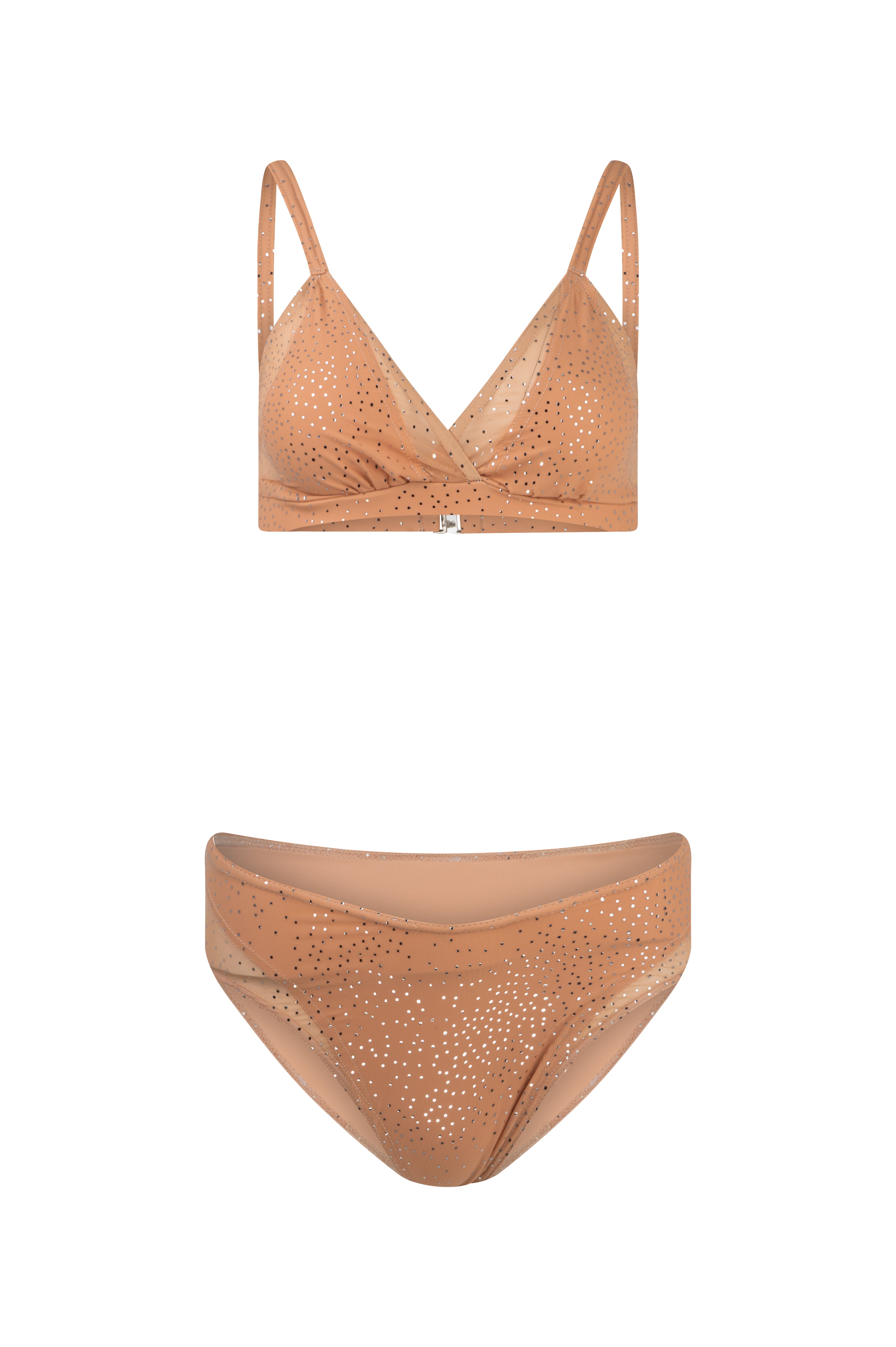 Twinkly nude mesh bottom