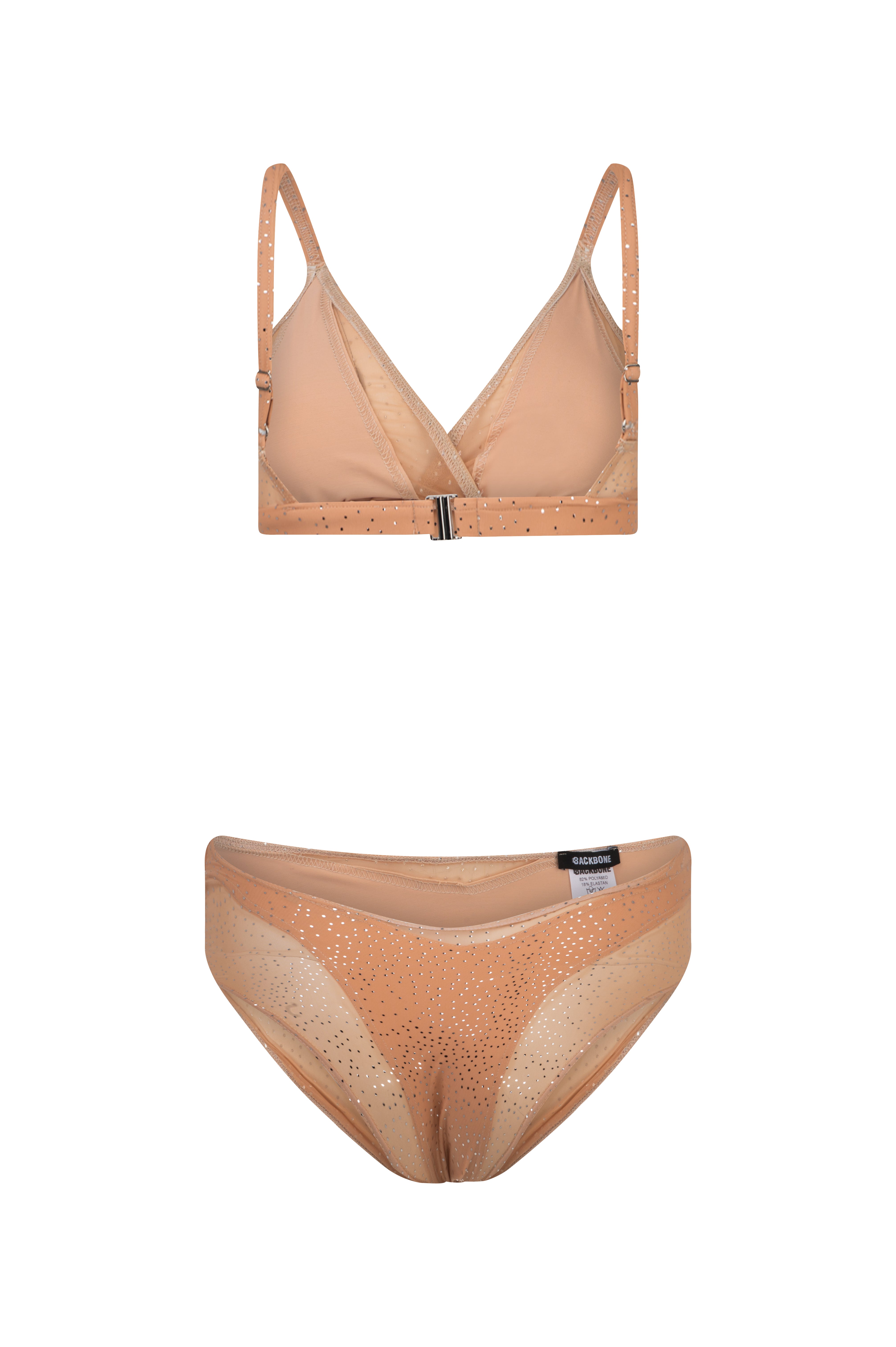 Twinkly nude mesh bottom