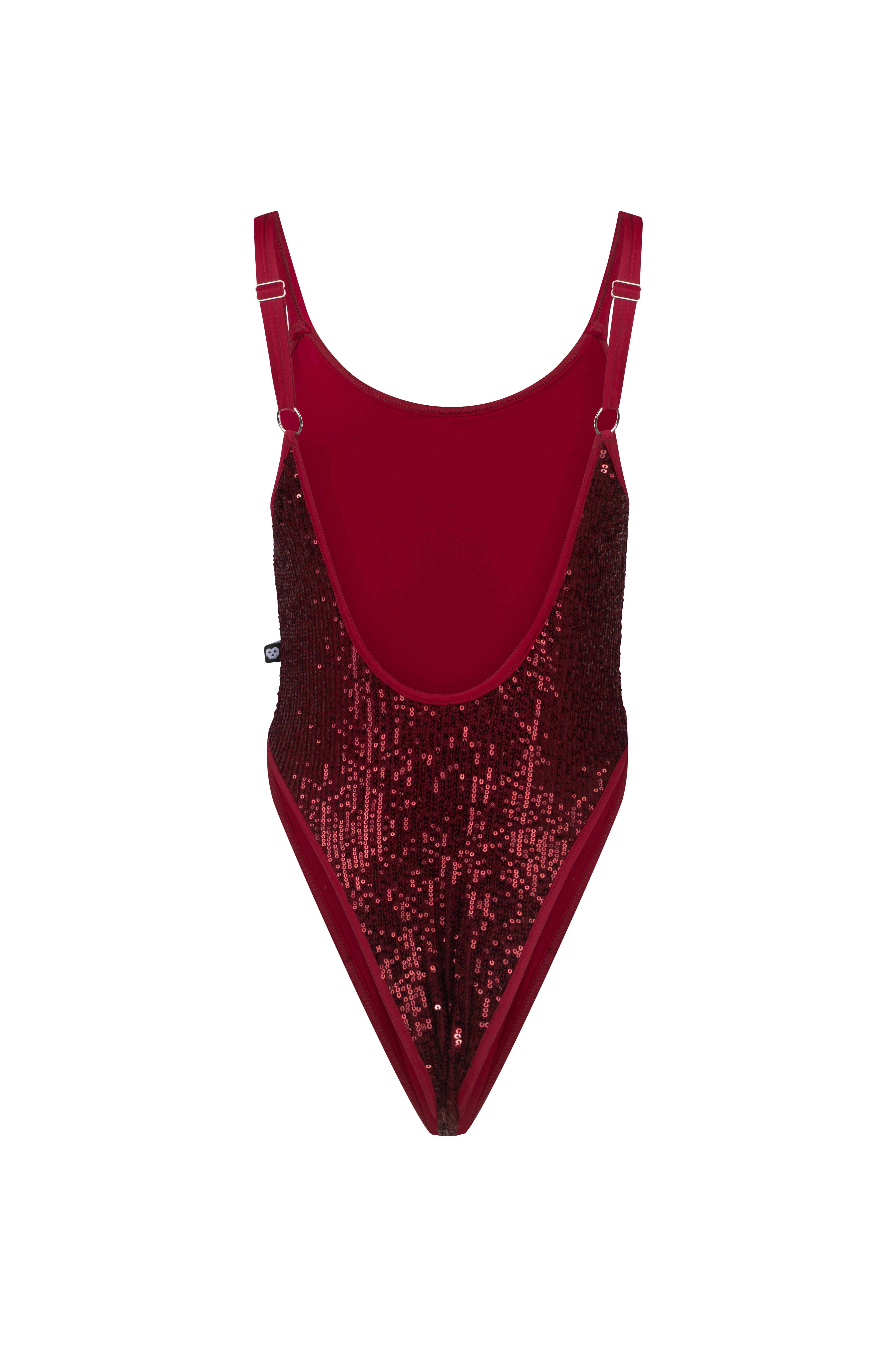 Afrodite x Backbone dark red sequin bodysuit – Backbone Polewear